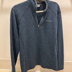Eddie Bauer Men's Blue Quarter-Zip